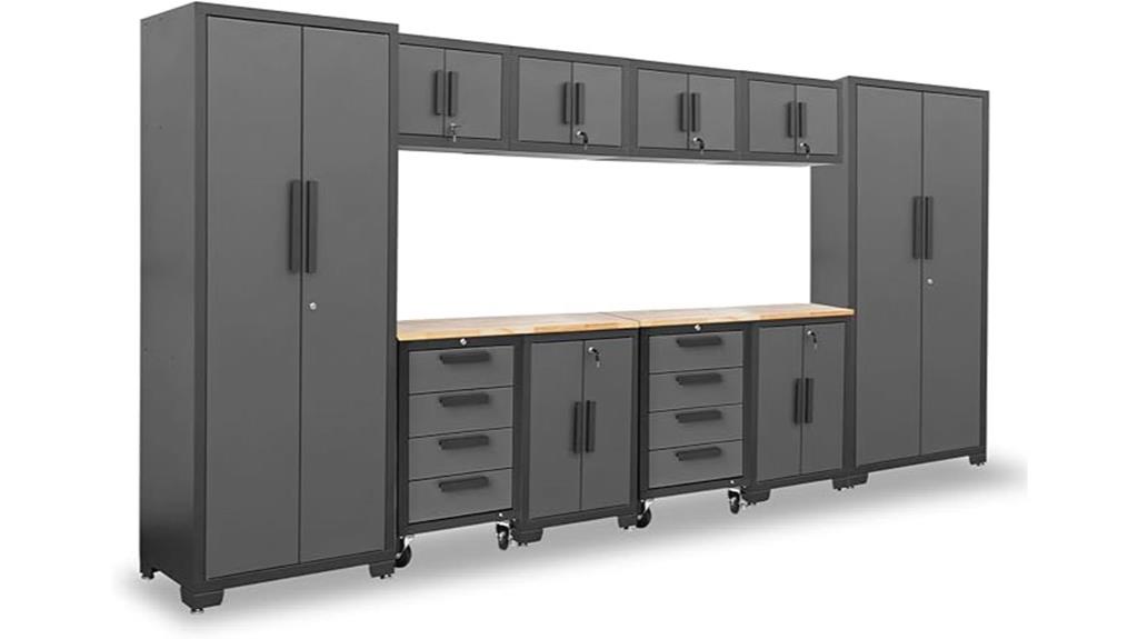 12 piece garage cabinet set