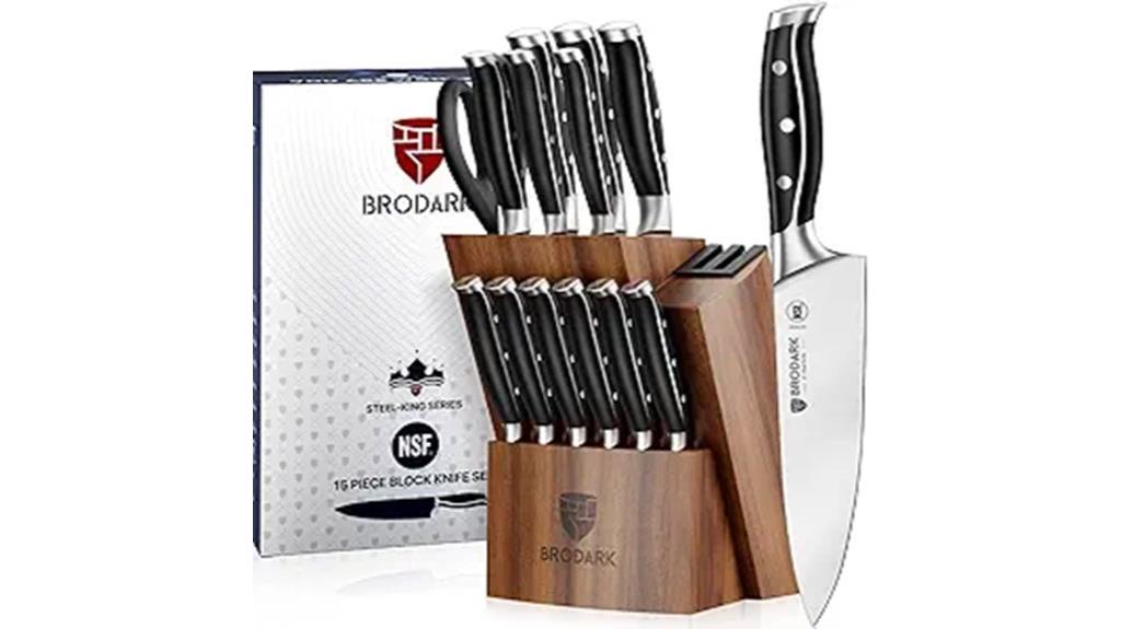 15 piece german stainless steel