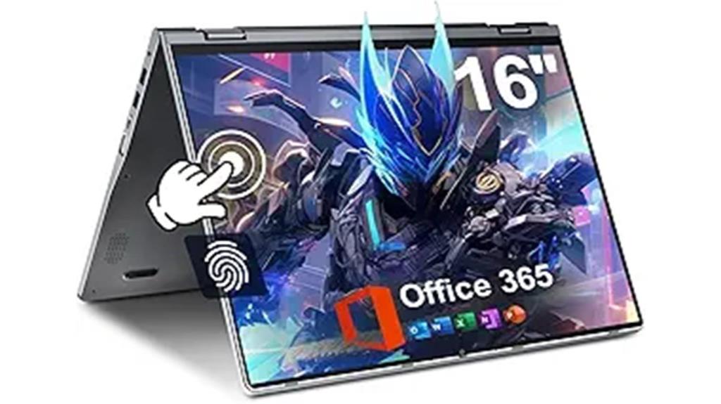 16 inch convertible touchscreen laptop