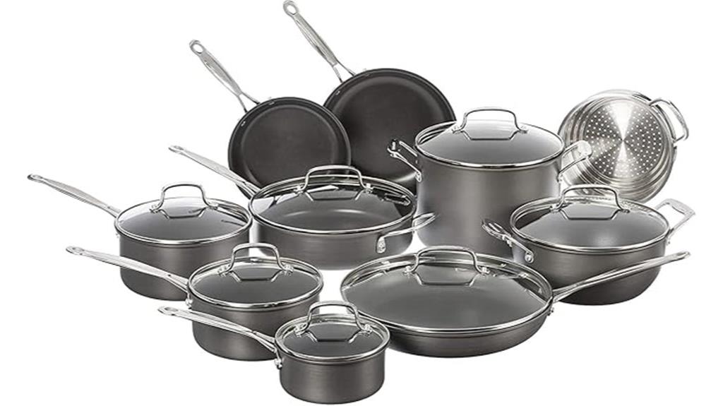 17 piece nonstick cookware set