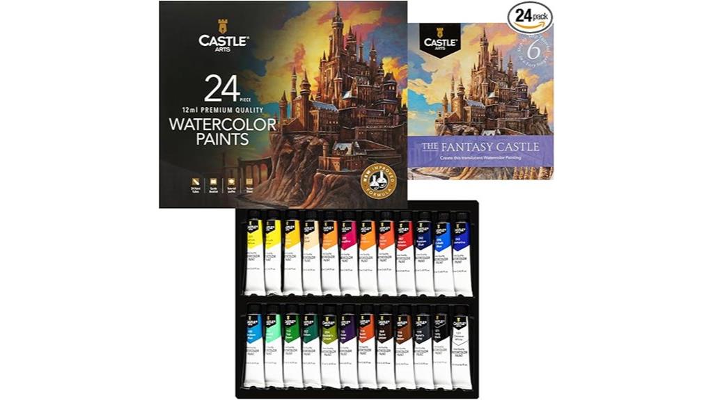 24 color watercolor set