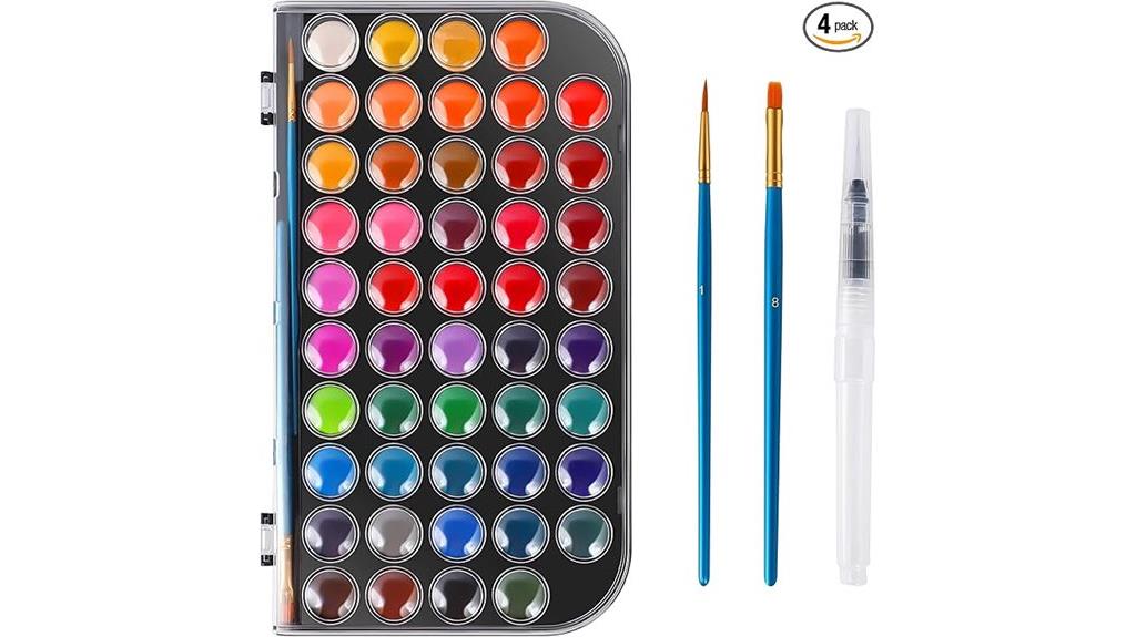 48 color watercolor set