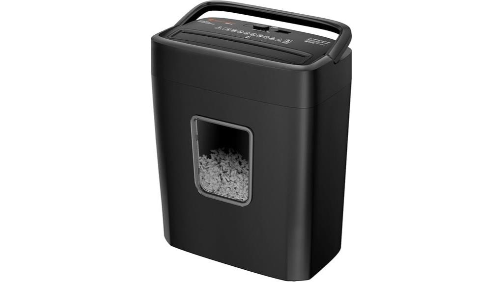 8 sheet crosscut paper shredder