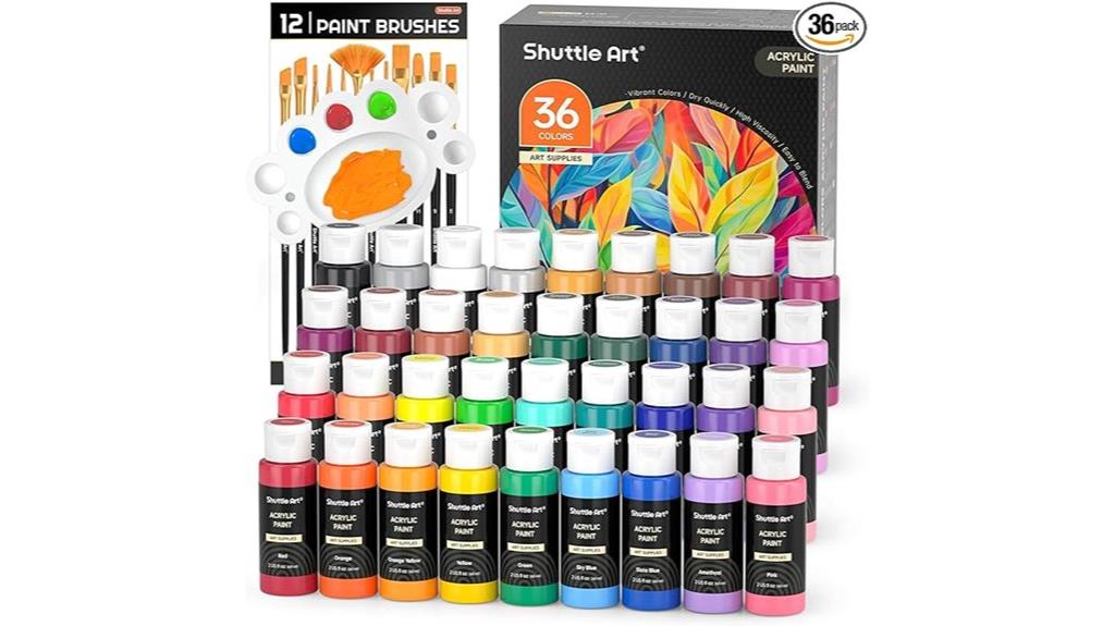 acrylic paint set bundle