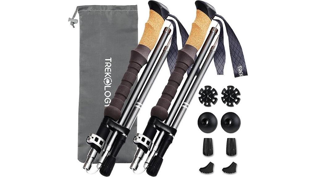 adjustable cork aluminum poles