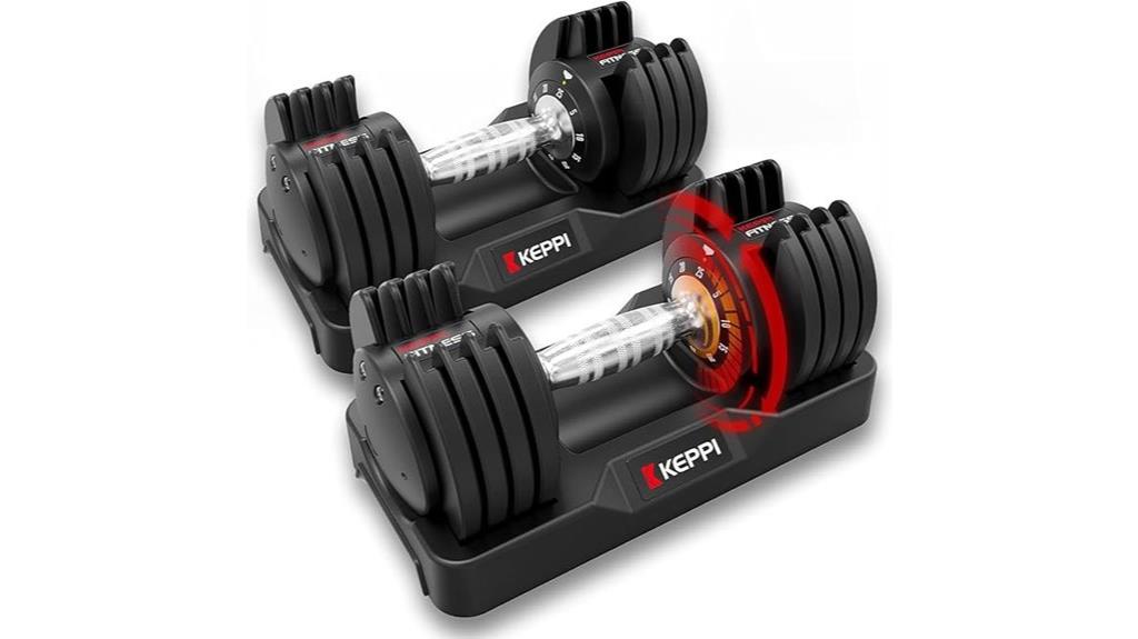 adjustable dumbbell weight options