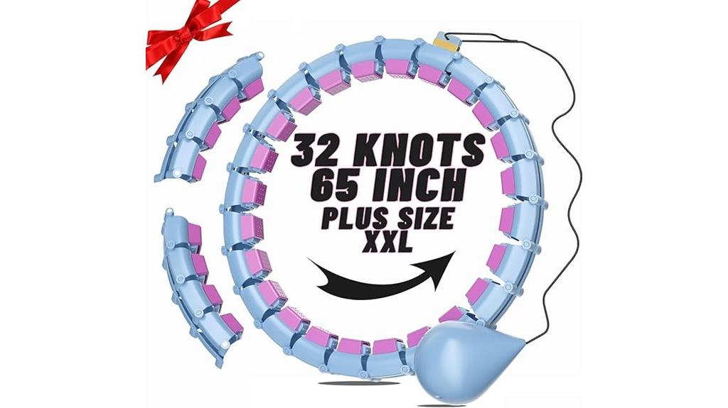 adjustable weighted fitness hoop