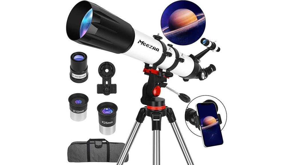 adult telescope with tripod