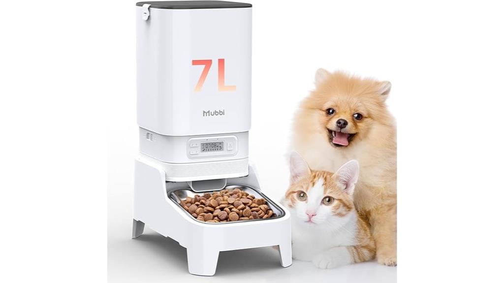 automatic pet feeder with stand