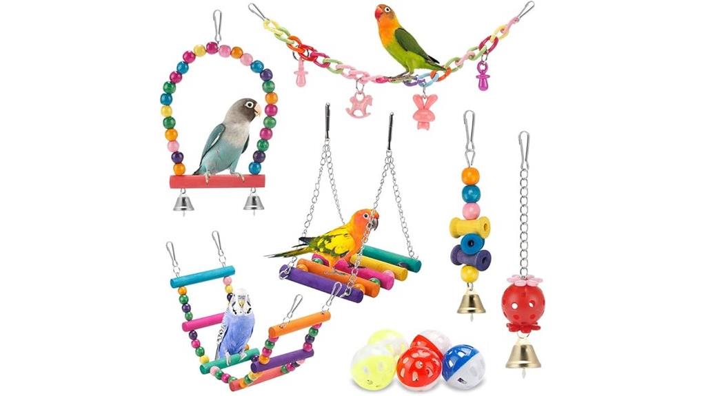 birds swing chew toy