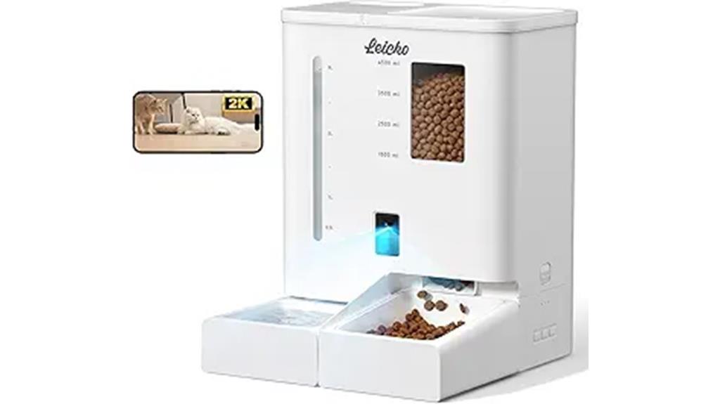 camera enabled cat feeder