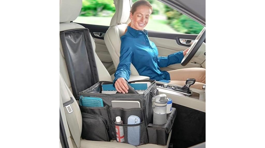 car seat organizer with cooler