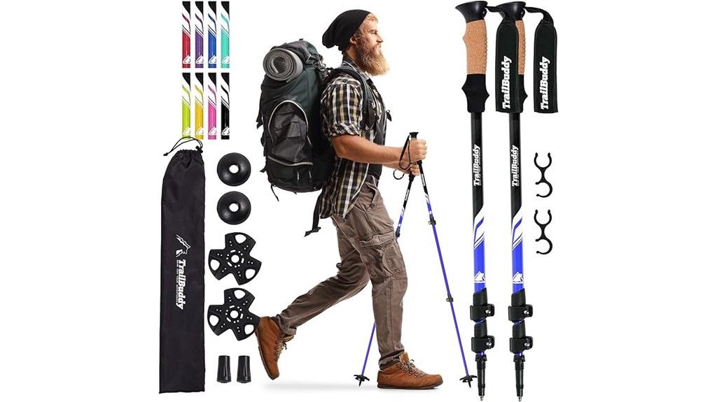 collapsible aluminum hiking poles