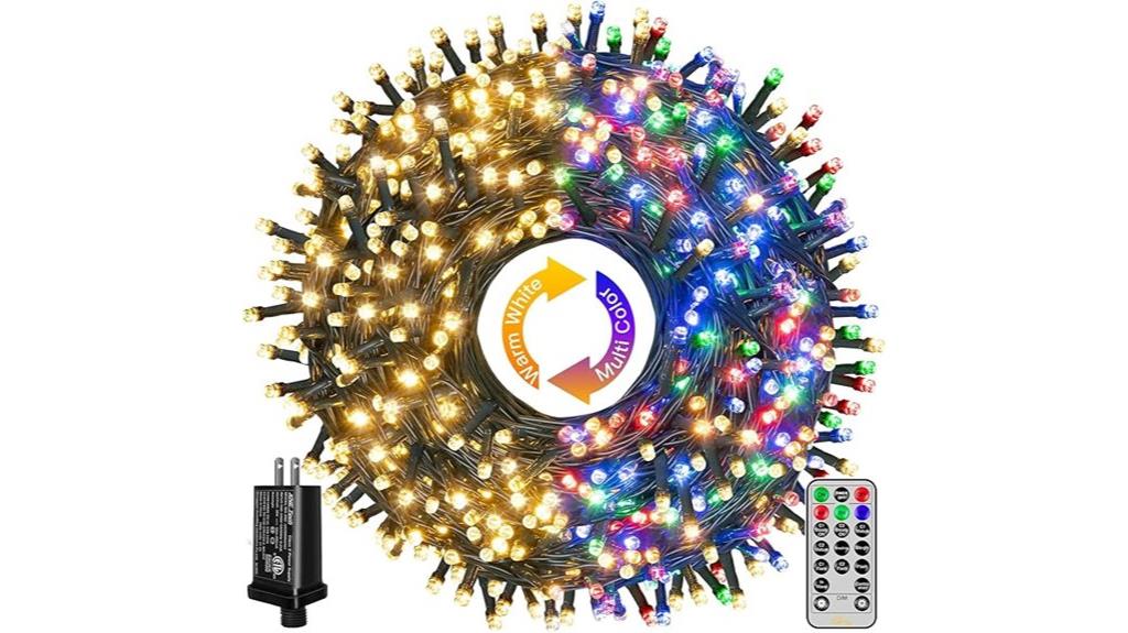 colorful christmas tree lights