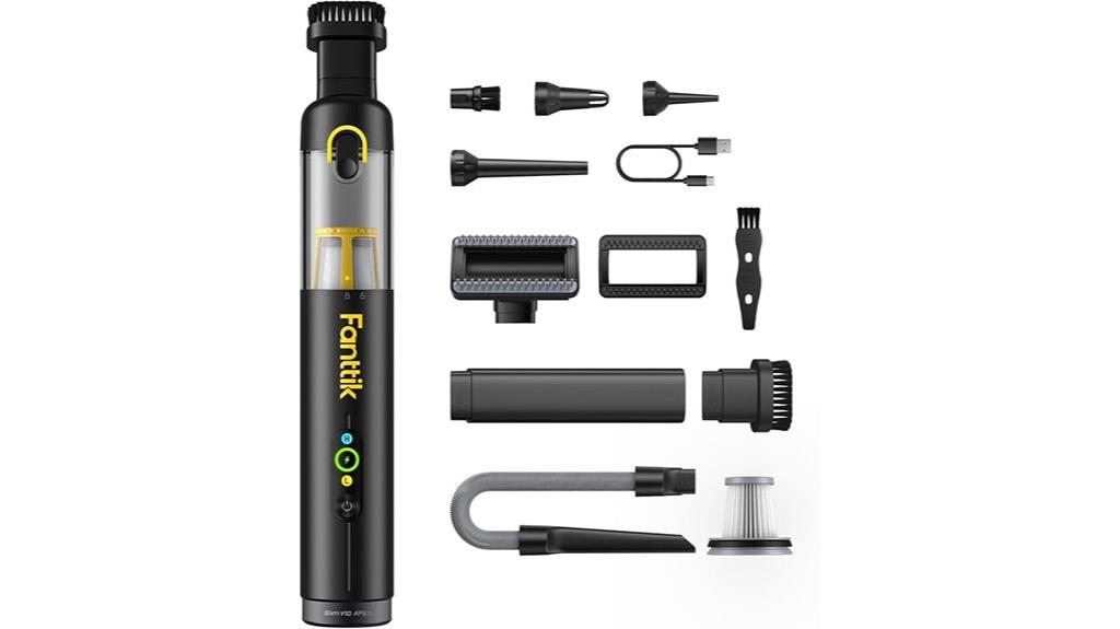 compact black cordless vacuum