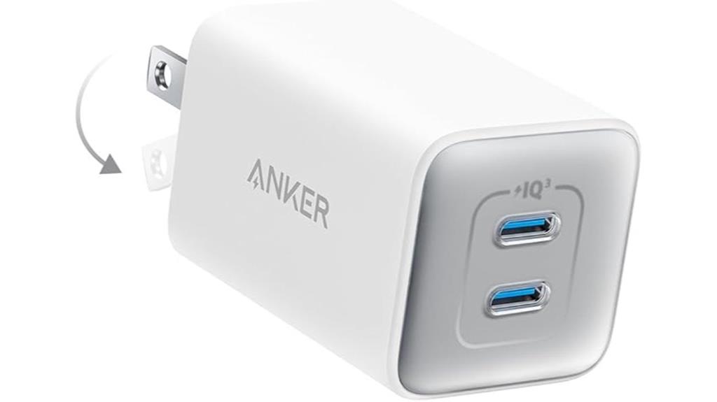 compact dual usb c charger