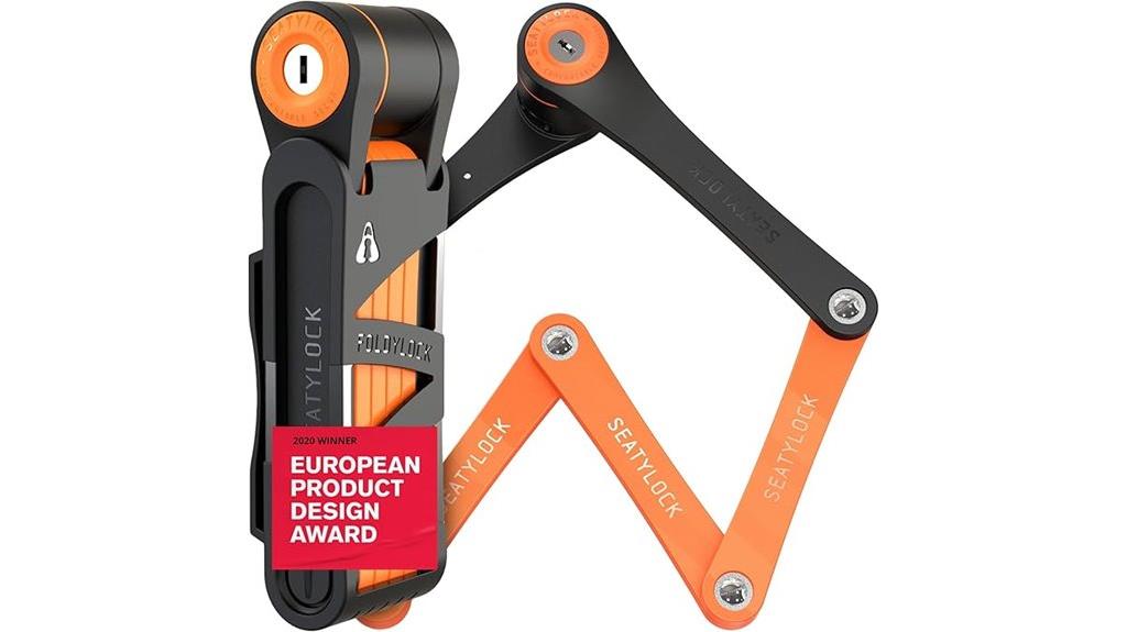compact folding bike lock