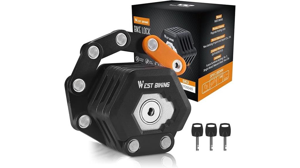 compact secure bike lock