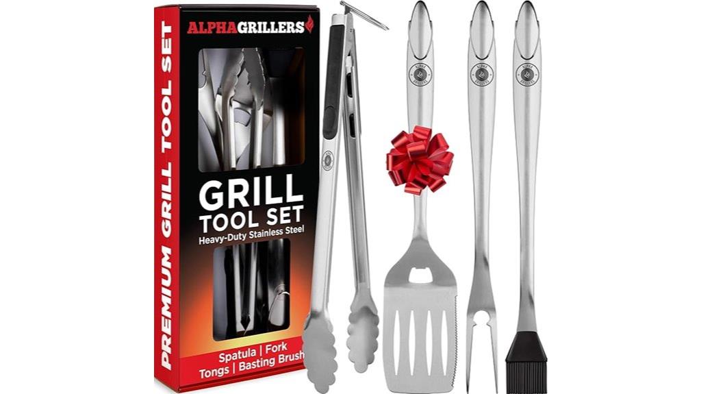 complete grilling utensil set