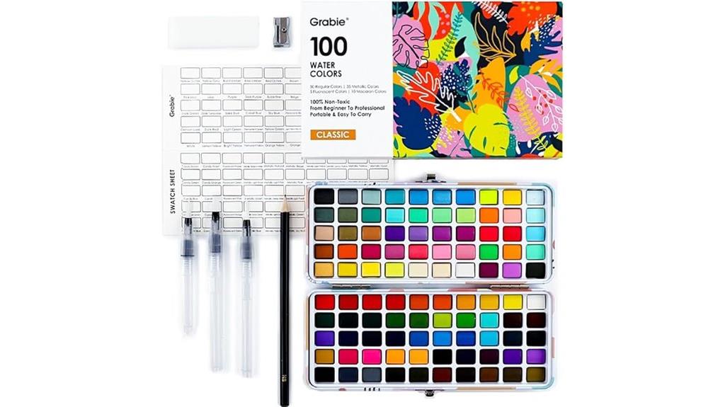 complete watercolor art kit