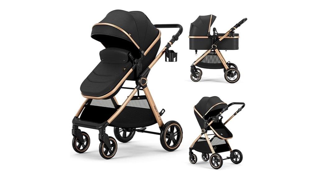 convertible infant stroller combo