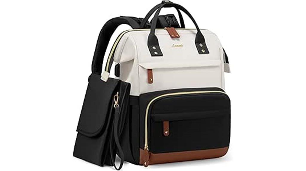 diaper bag backpack with changing station