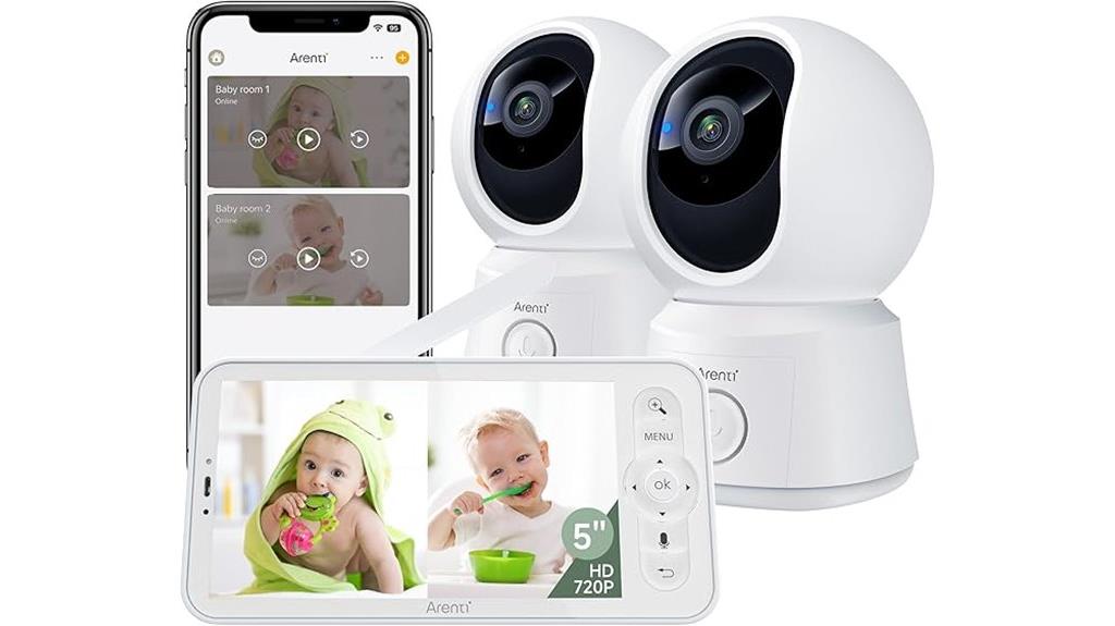 dual camera wireless baby monitor