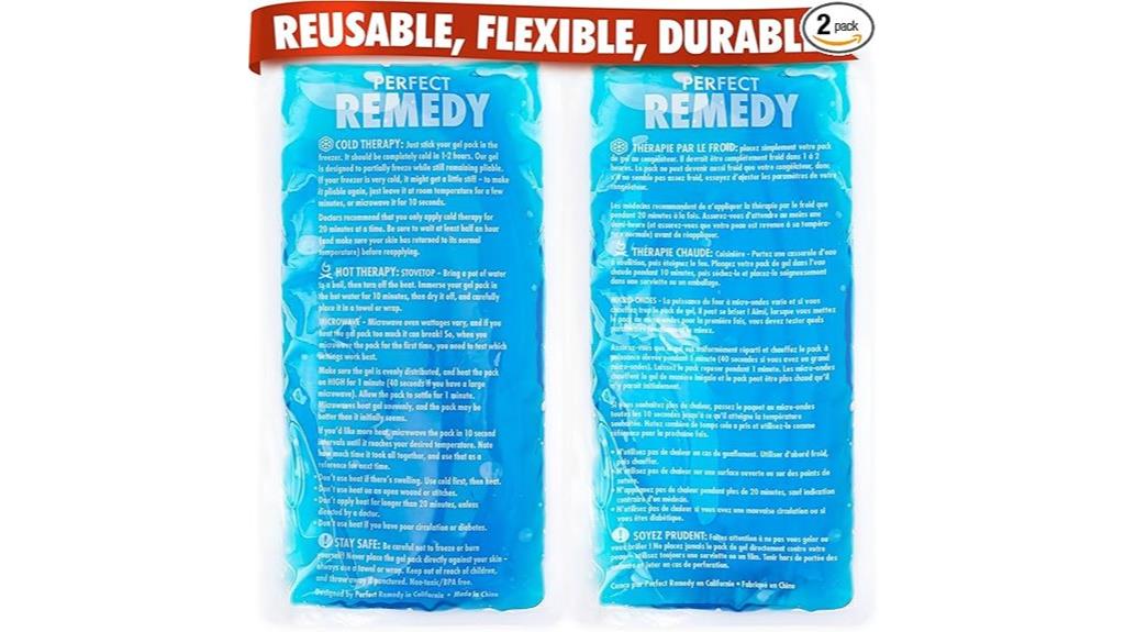 dual gel ice pack set