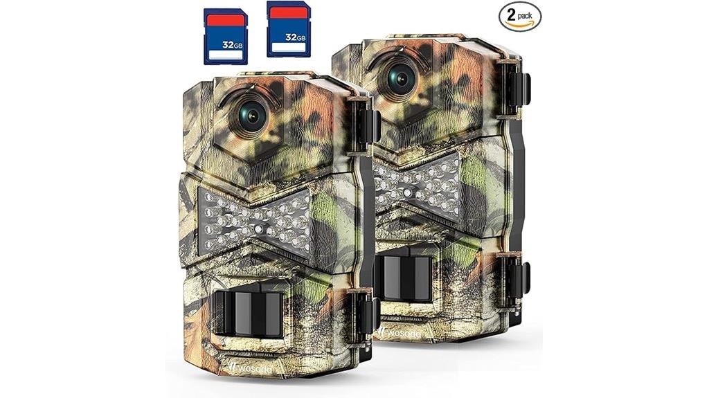 dual night vision trail cameras