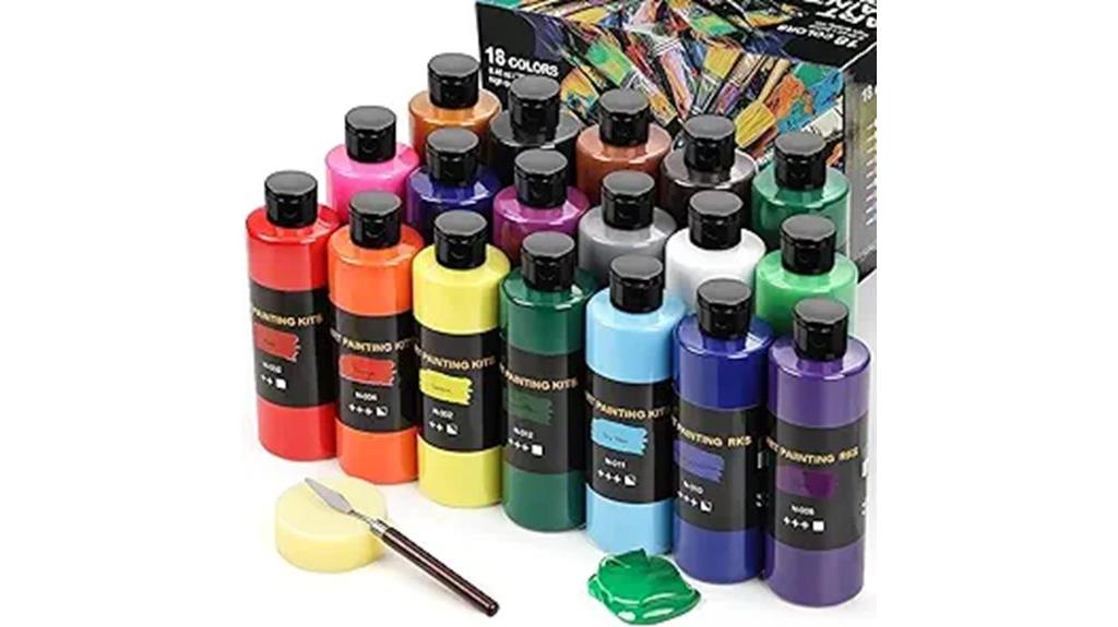 eighteen color acrylic sets