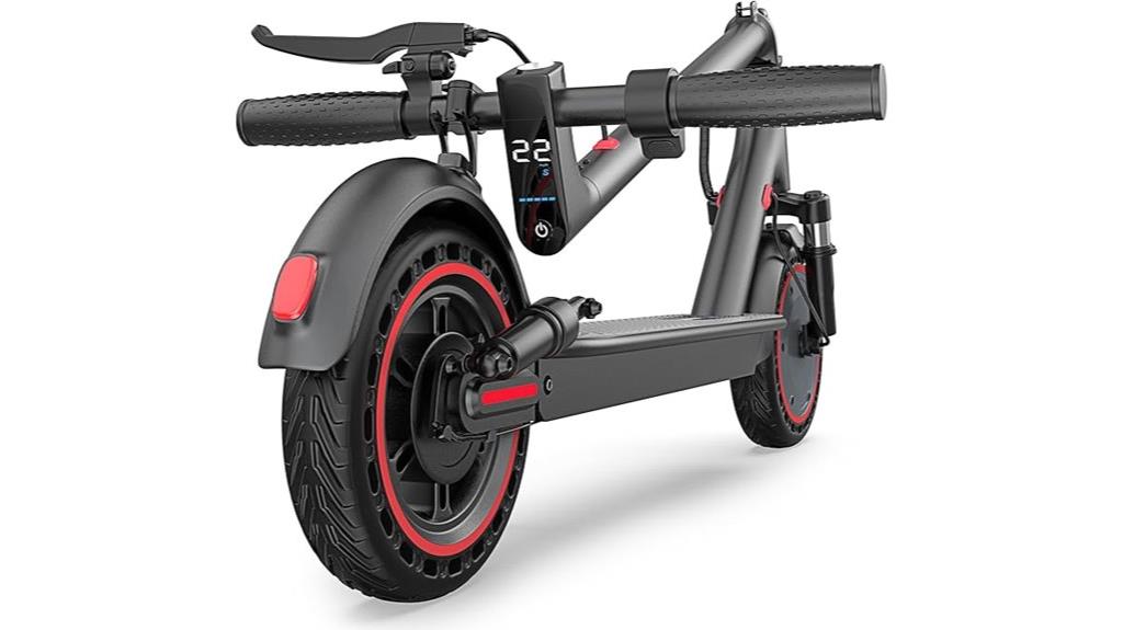 electric scooter with varied tires