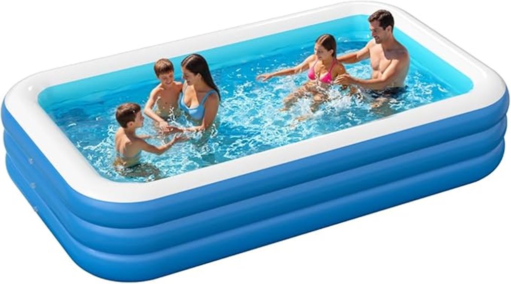 family sized inflatable pool