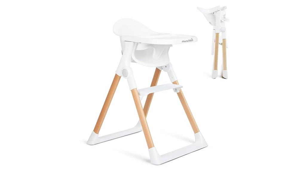 foldable easy to clean high chair