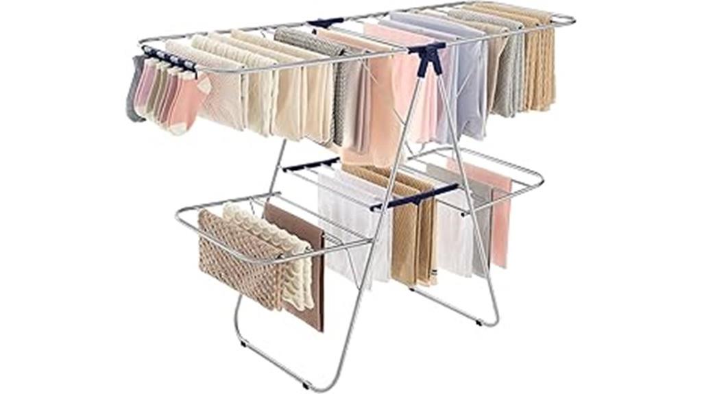 foldable two level drying rack