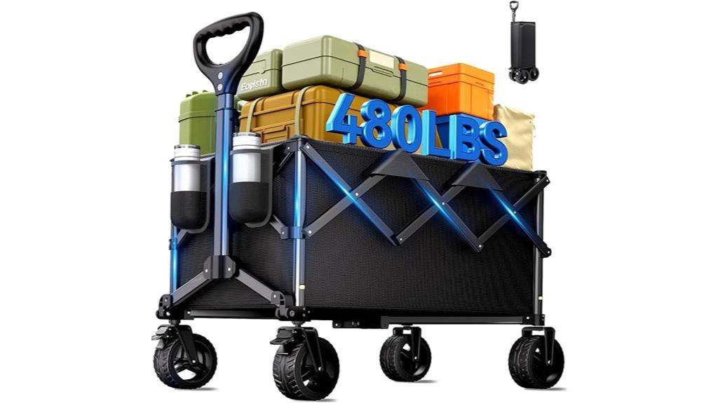 folding cart with wheels