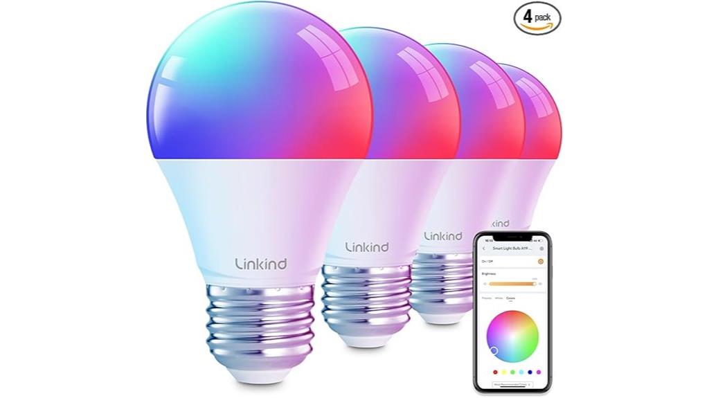 four pack smart light bulbs