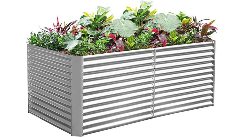 galvanized raised garden bed