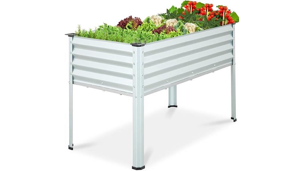 galvanized raised garden bed