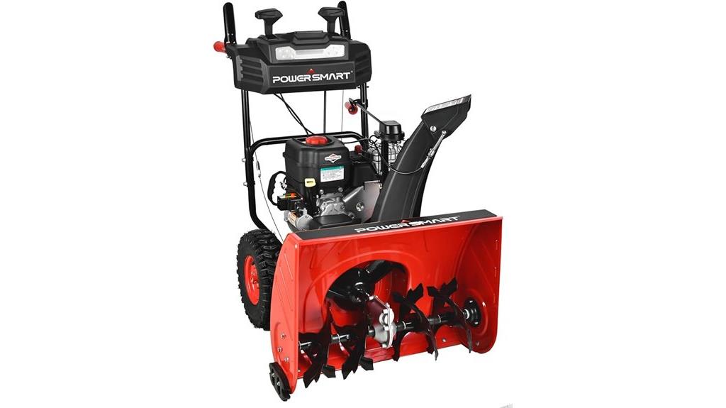 gas powered snow blower