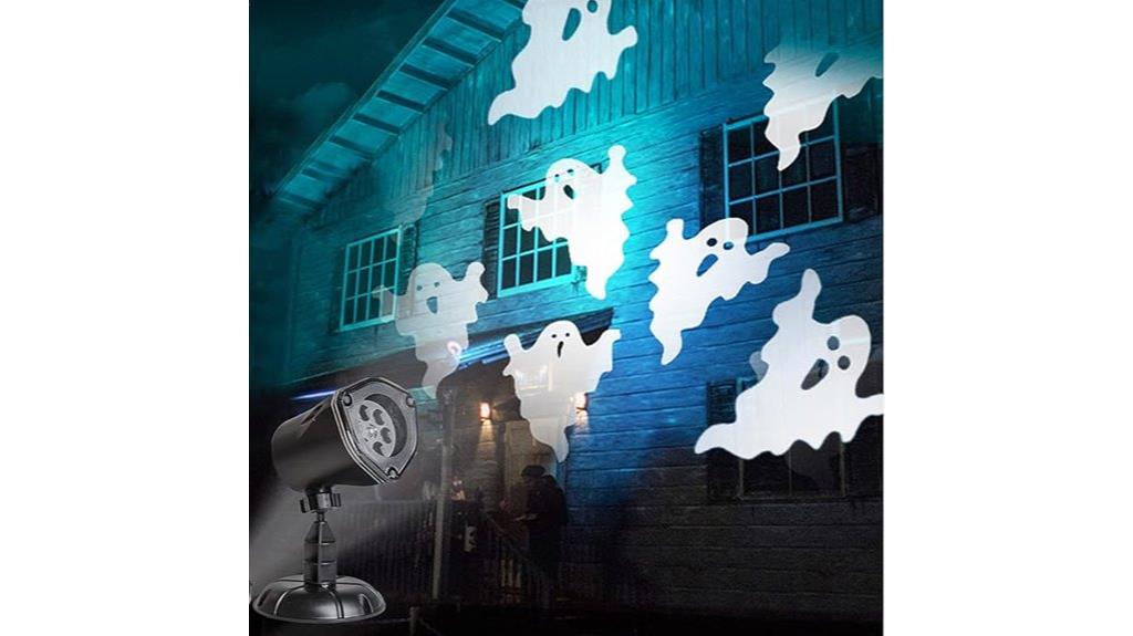 ghostly halloween light show