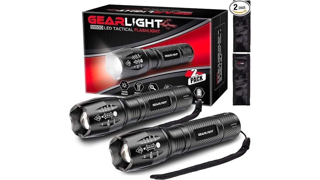 high lumens multi mode flashlight