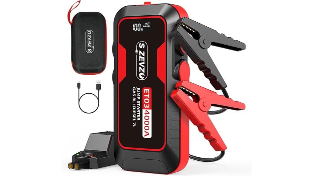 high power battery jump starter