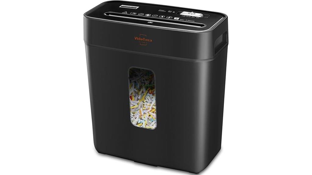 home 8 sheet cross cut shredder