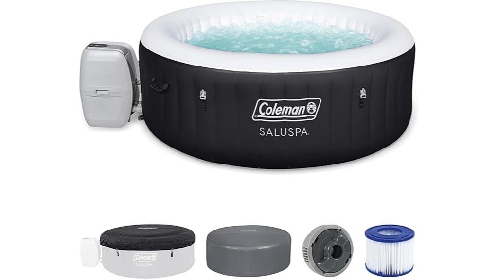 inflatable hot tub for small group