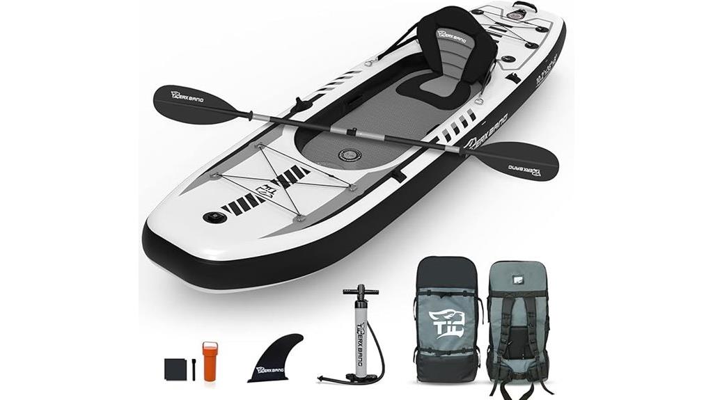 inflatable kayak with seat