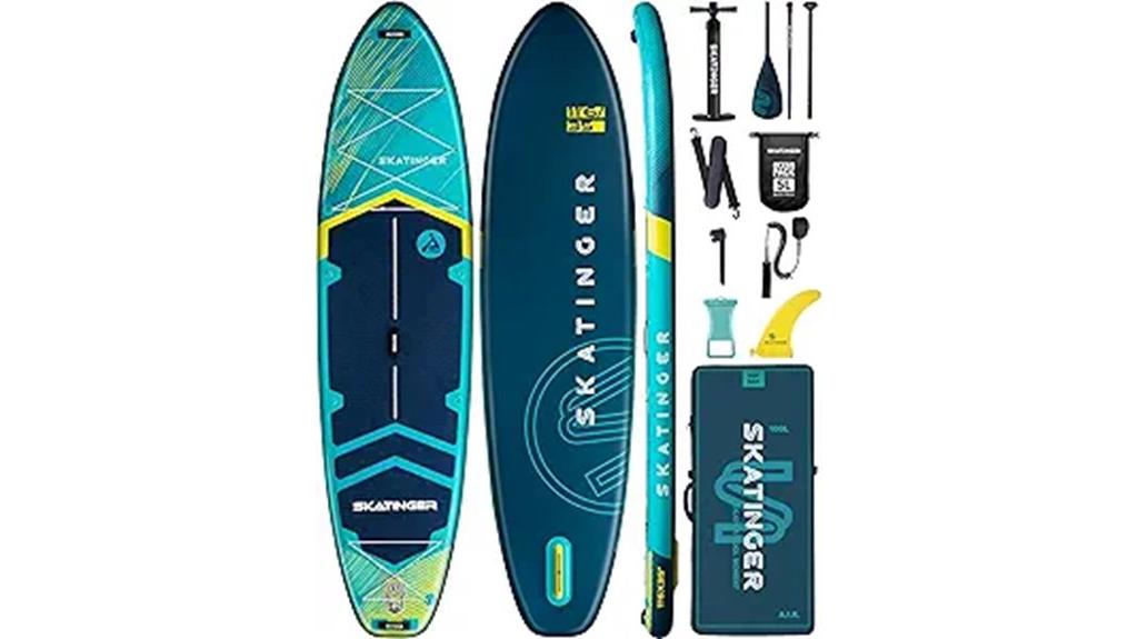 inflatable paddleboard with accessories