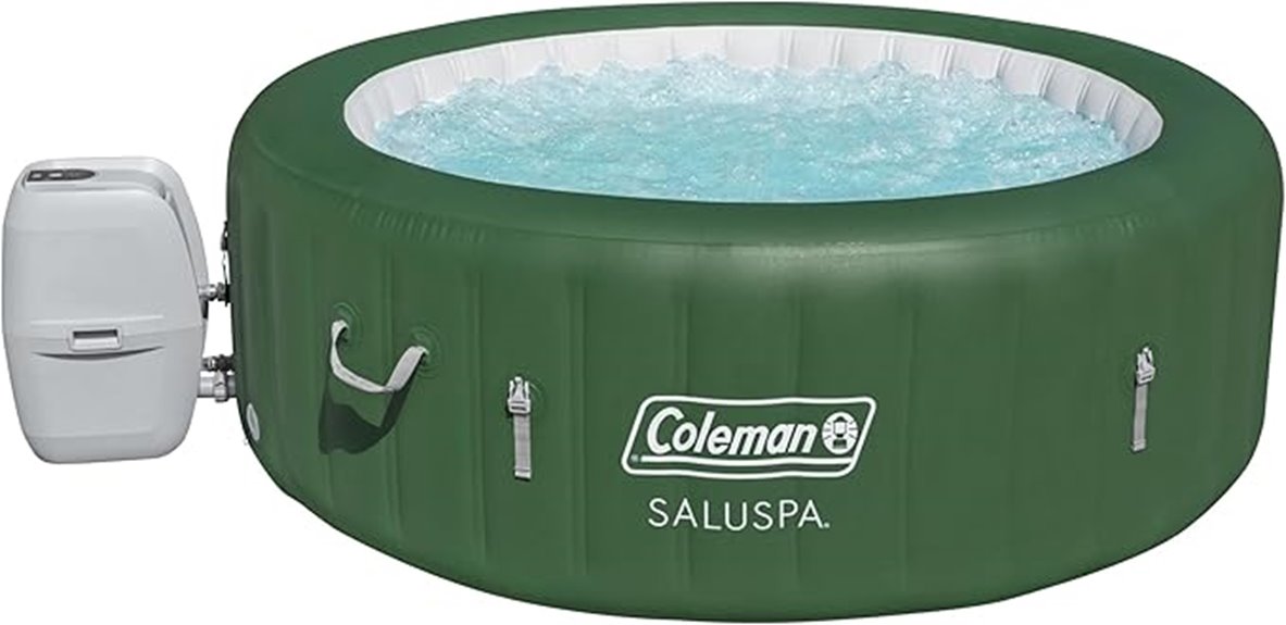 inflatable palm springs hot tub