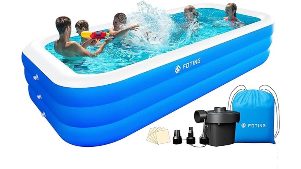 inflatable pool with pump