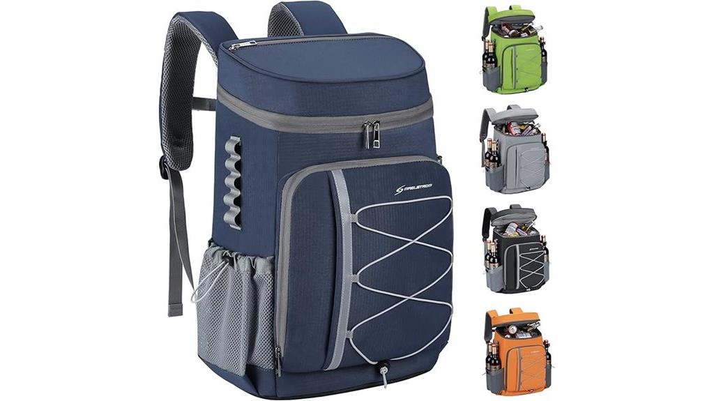 insulated cooler backpack capacity