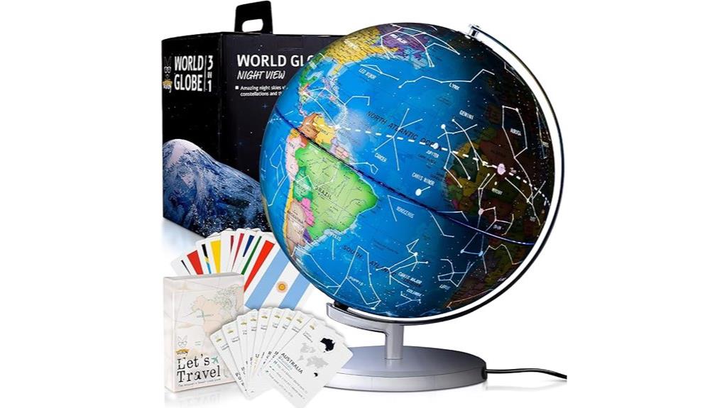 interactive illuminated globe